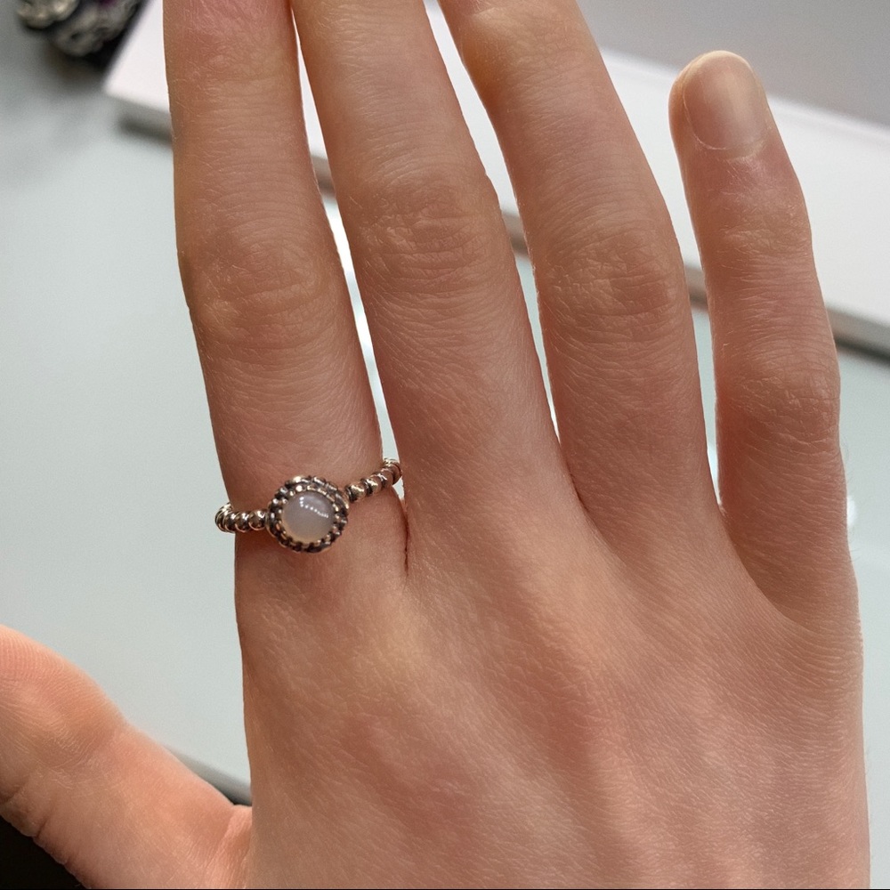 Size 6: Authentic Retired Pandora Birthstone Ring